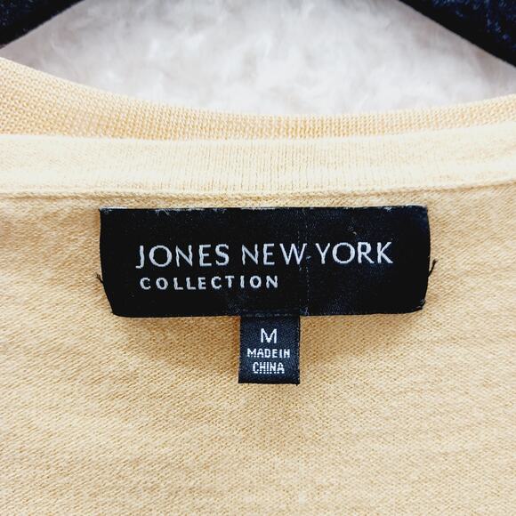 Blouse Sweater Size M Gold Slouchy Luxe Quiet Luxury Minimalist Office Chic Y2K - Picture 12 of 12